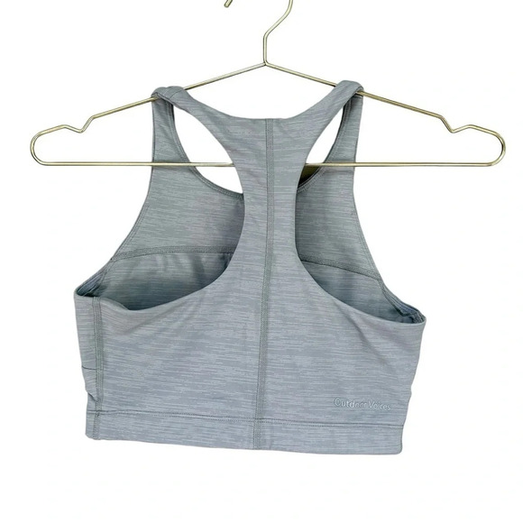 Outdoor Voices | TechSweat Racerback Bra Tank Crop Top in Grey, Size Small - Picture 3 of 6